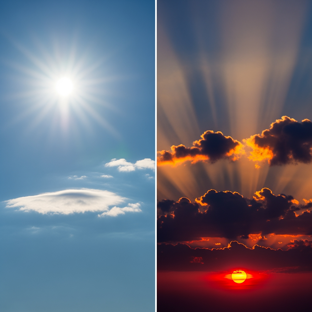 Why Are Sunsets Often More Colorful Than Sunrises?